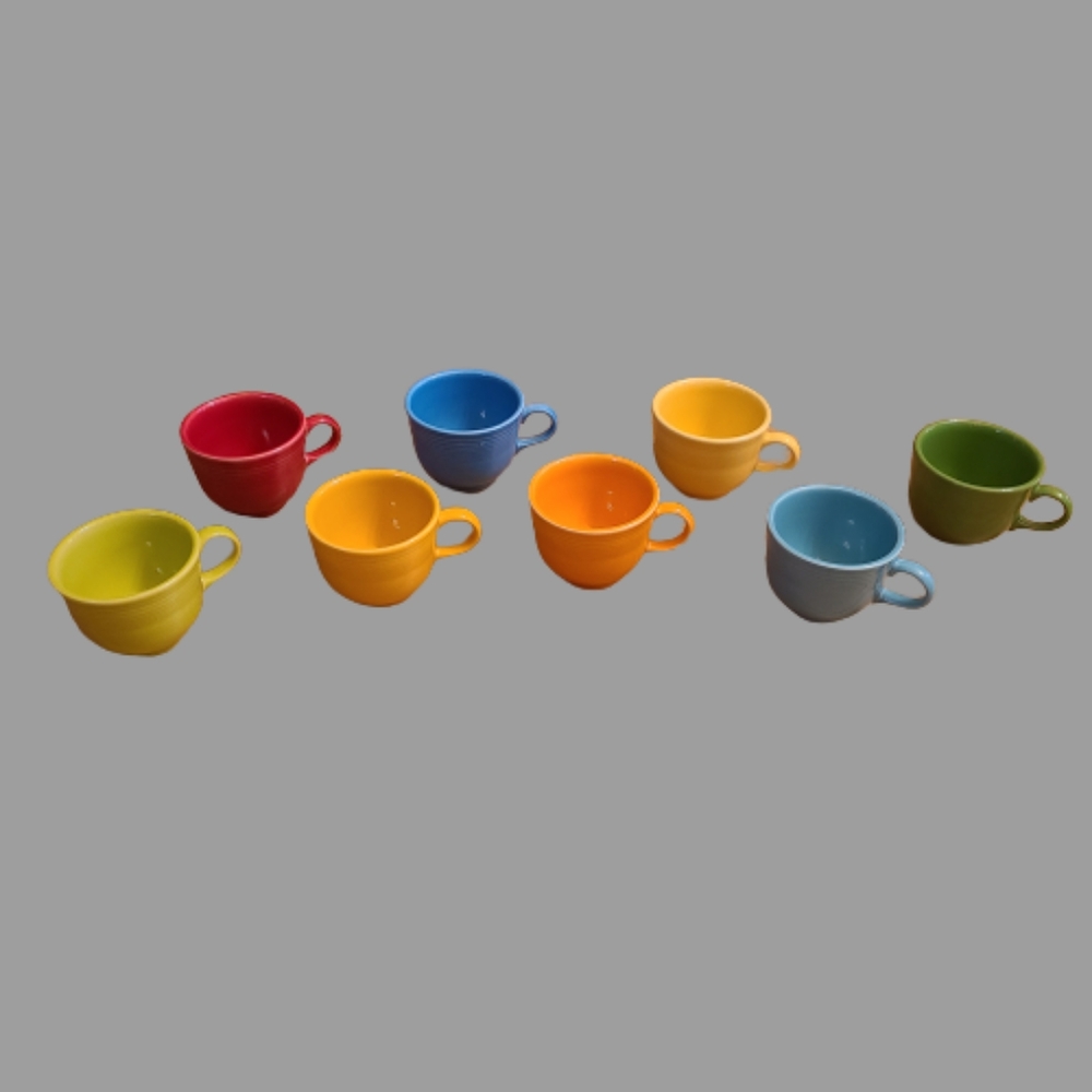 *Set of 8 Fiesta 7.75oz Coffee/Teacup